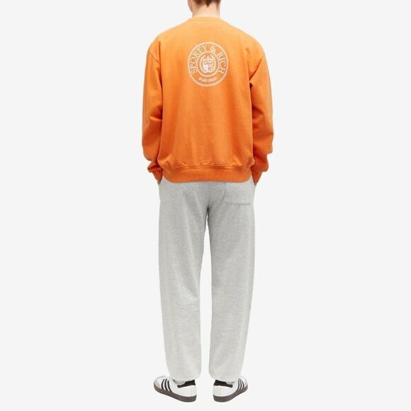 Sporty and Rich Connecticut Crest Logo-print Sweatshirt In Squash Orange - Picture 3 of 7